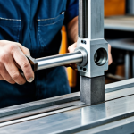 **

Professional metalworker in a workshop, fully clothed in appropriate attire, optimizing cutting parameters on an aluminum alloy workpiece. Focus on precision and detail. Safe for work, appropriate content, modest, professional setting, perfect anatomy, natural proportions.

**