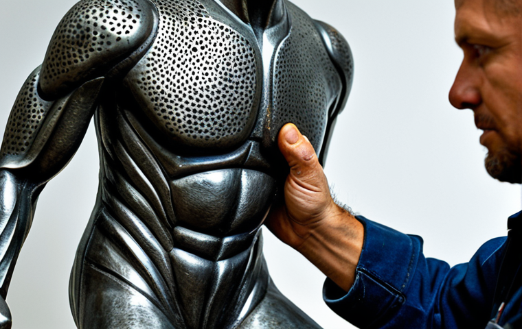 금속공예 제품 내구성 테스트 - Metal Craftsmanship Durability Test**

"A close-up professional shot of a metal artisan inspecting a...